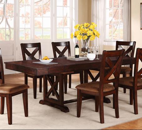 Winners Only Java DJ1451Ax2+DJ1451Sx4+DJ14094x1 Transitional 7Piece Dining Set Conlin's